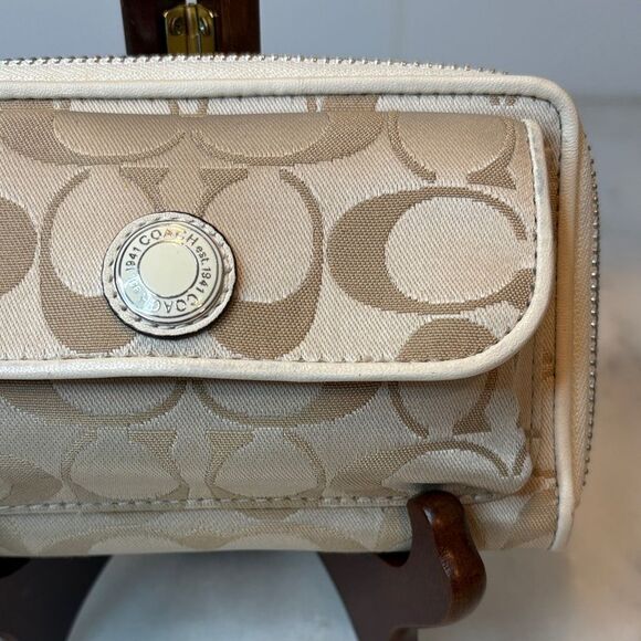 Coach Ashley Signature Sateen Small Zip Wallet - Picture 3 of 16